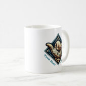 Surfer Handsymbool Koffiemok (Voorkant rechts)