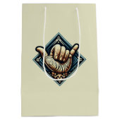 Surfer Handsymbool Medium Cadeauzakje (Achterkant)