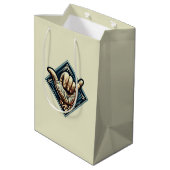 Surfer Handsymbool Medium Cadeauzakje (Achterkant Gekanteld)