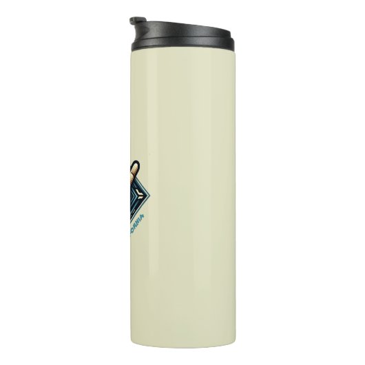 Surfer Handsymbool Thermosbeker (Geroteerd rechts)