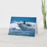 Surfer Happy Birthday Great Grandson Kaart<br><div class="desc">Je achterkleinzoon is een geweldige kerel! U kunt de tekst op de binnenkant van de kaart aanpassen.</div>