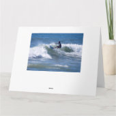 Surfer Happy Birthday schoonzoon Kaart (Achterkant)