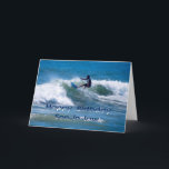 Surfer Happy Birthday Son-in-law Kaart<br><div class="desc">Je schoonzoon is een geweldige kerel!</div>