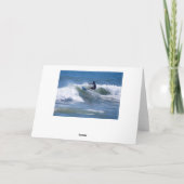 Surfer Happy Birthday Son Kaart (Achterkant)