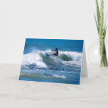 Surfer Happy Birthday Son Kaart<br><div class="desc">Je schoonzoon is een geweldige kerel!</div>