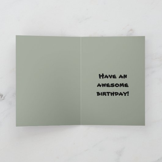 Surfer Happy Thirteenth Birthday Kaart (Binnen)