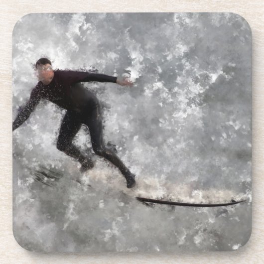 Surfer Hard Plastic Onderzetter (Voorkant)