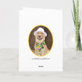 Surfer/Hawaiiaanse kerst Feestdagen Kaart (Achterkant)