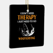 Surfer hoeft alleen maar te gaan surfen keramisch ornament (Rechts)