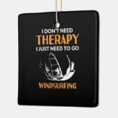 Surfer hoeft alleen maar te gaan surfen keramisch ornament (Links)