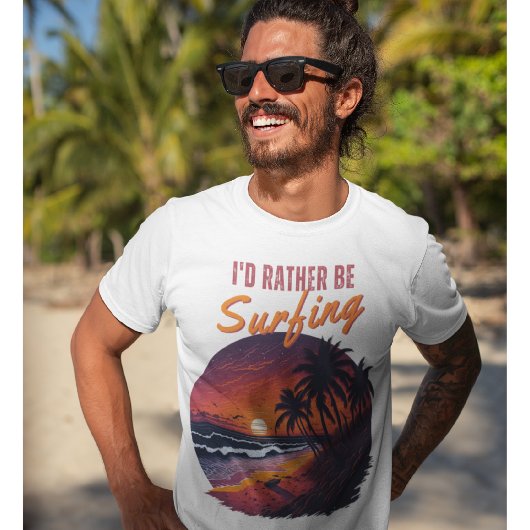 Surfer - Ik zou liever surfen T-shirt