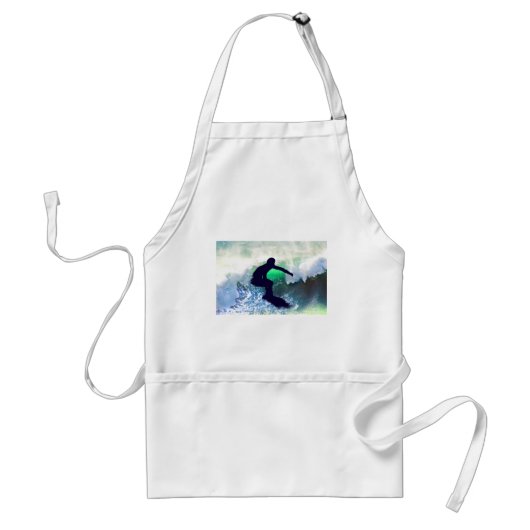 Surfer in Big Wave Standaard Schort (Voorkant)