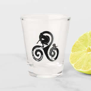 Surfer in de Bretonse golf Shot Glas