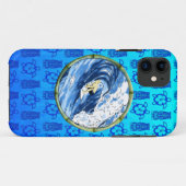 Surfer in de Cirkel van het Bamboe Case-Mate iPhone Case (Achterkant (horizontaal))