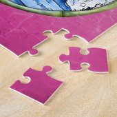 Surfer in de Cirkel van het Bamboe Legpuzzel (Zijkant)
