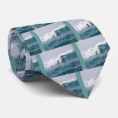 Surfer in Giant Hawaiian Wave Stropdas (Opgerold)