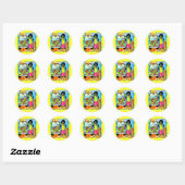 Surfer Joe's Busje Ronde Sticker (Vel)