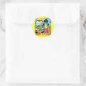 Surfer Joe's Busje Ronde Sticker (Tas)