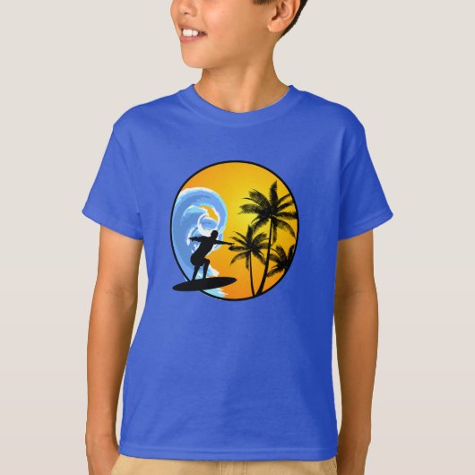 Surfer Jongen T-shirt (Voorkant)