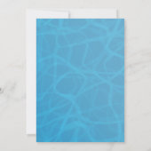 Surfer Jongen Verjaardagsfeestje Kaart (Achterkant)