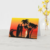 Surfer Kaart (Gele Bloem)