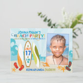 Surfer Kerel en Surf Boards strandstrand 2 Kaart (Staand voorkant)