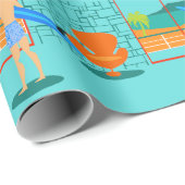 Surfer-kerkvullingspapier Cadeaupapier (Rol Hoek)