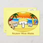 Surfer Kilroy Briefkaart 2 (Voorkant / Achterkant)