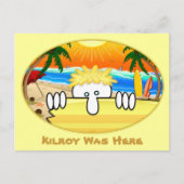 Surfer Kilroy Briefkaart 2 (Voorkant)