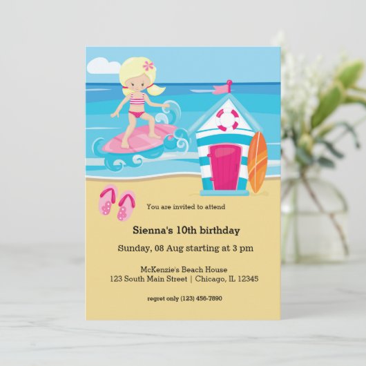 Surfer-kinderen Kaart (Staand voorkant)