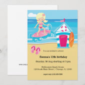 Surfer-kinderen Kaart (Voorkant / Achterkant)