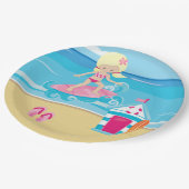 Surfer-kinderen Papieren Bordje (Gekanteld)