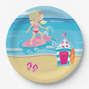 Surfer-kinderen Papieren Bordje