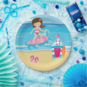 Surfer-kinderen Papieren Bordje (Feest)