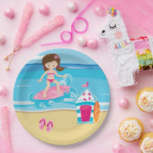 Surfer-kinderen Papieren Bordje (Feest)