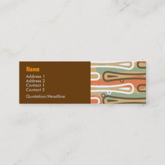 Surfer King Abstracte profielkaart Mini Visitekaartje