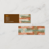 Surfer King Abstracte profielkaart Mini Visitekaartje (Voorkant / Achterkant)