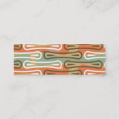 Surfer King Abstracte profielkaart Mini Visitekaartje (Achterkant)