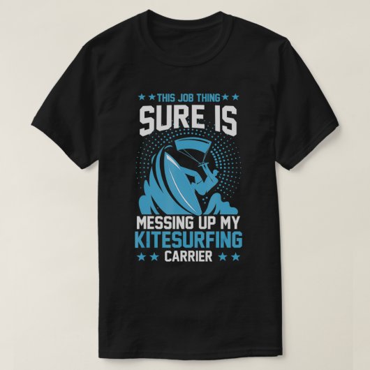 Surfer Kitesurf Kiteboarding Gift T-shirt (Design voorkant)
