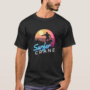 Surfer Kraanvogel Vintage Zomer Vintage Stijl Zome T-shirt