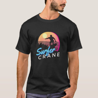 Surfer Kraanvogel Vintage Zomer Vintage Stijl Zome T-shirt