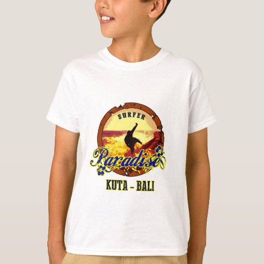 Surfer - Kuta Bali T-shirt (Voorkant)