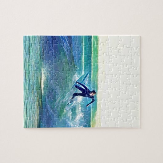 Surfer Legpuzzel (Horizontaal)