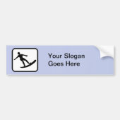  surfer-Logo Bumpersticker (Voorkant)