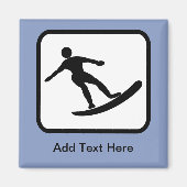  surfer-Logo Magneet (Voorkant)