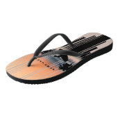 Surfer loopt naar strand op zonsondergang | Surf C Teenslippers (Schuin)