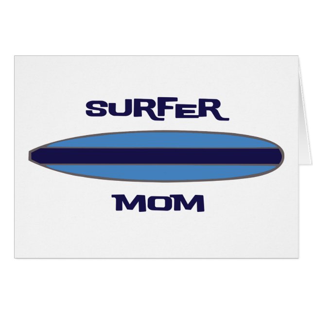 Surfer mama Blue (Voorkant Horizontaal)