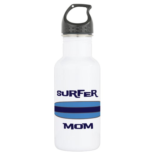 Surfer mama Blue Waterfles (Voorkant)