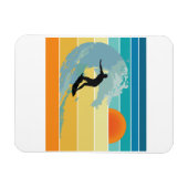 Surfer Man  Sunset Magneet (Horizontaal)