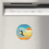 Surfer Man Sunset Magneet (Insitu (Vaatwasser))